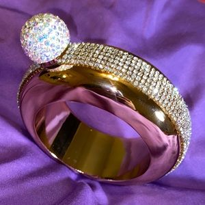 Rhinestone Rose-gold Flask